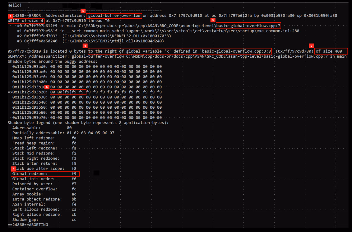 ASAN output