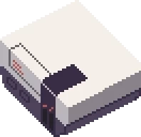 Pixel art portrait of nes